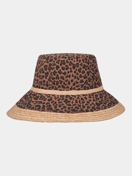 Charlie - Polyester strandhoed - Luipaard