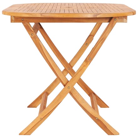 vidaXL - Tuintafel - inklapbaar - 160x80x75 - cm - massief - teakhout