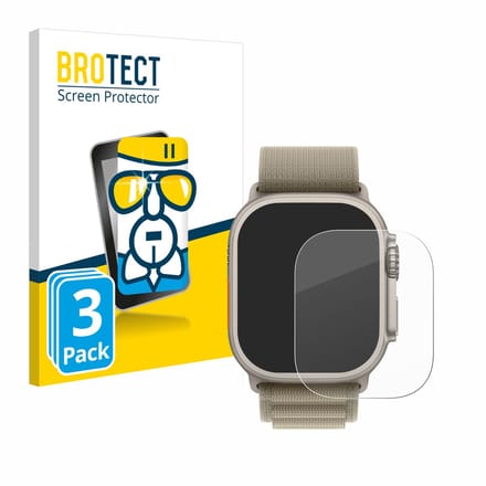 Screenprotector 3 Stuks voor Apple Watch Ultra 2 (49 mm) Beschermglas transparant