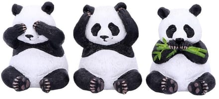 Nemesis Now - Three Wise Pandas Beeldjes/figuren - Multicolours