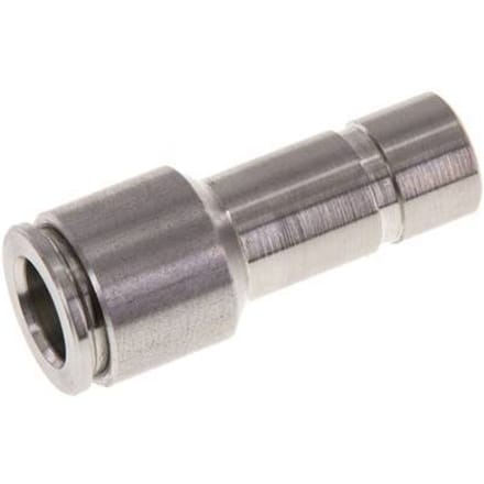 8mm x 10mm RVS Insteekfitting Plug FKM