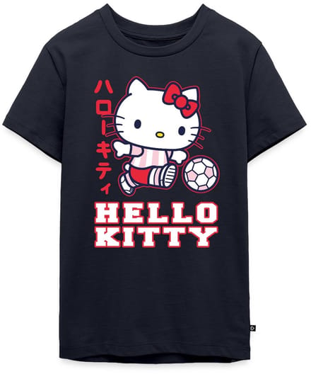 Hello Kitty Speelt Voetbal Premium T-Shirt Tiener