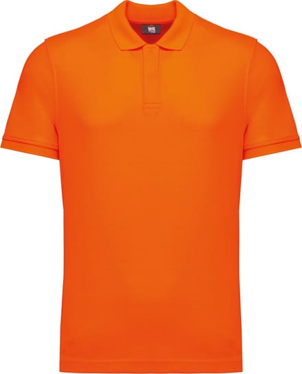 WK. Designed To Work Duurzame uniseks polo katoen/polyester WK208 - Fluorescent Orange - M