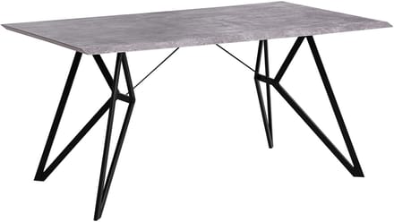 BUSCOT - Eettafel - Lichtgrijs - 90 x 160 cm - MDF
