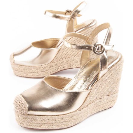Montevita Espadrilles Met Sleehak Balenci Goud