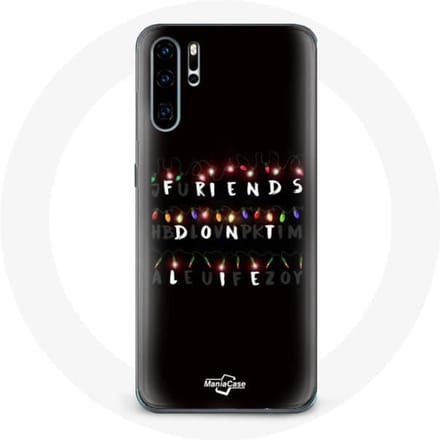 Coque pour Huawei P30 Pro - Stranger Things - Souple - Noir - Mixte - Joyeux Noël
