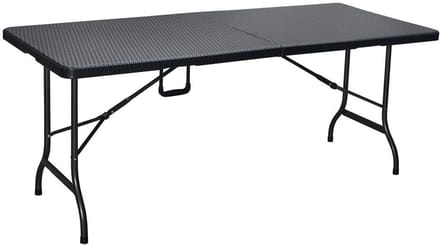 Vouwtafel - Feesttafel - Buitenfeesten - Wickerlook design - 180cm lengte