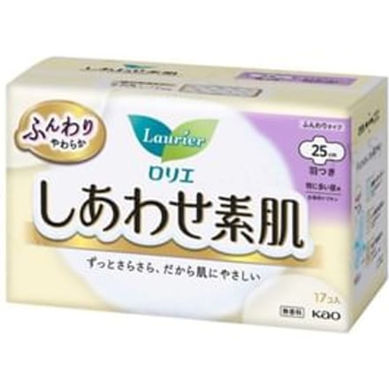 Kao - Laurier Happy Bare Skin Feminine Pads 25cm 17 pcs