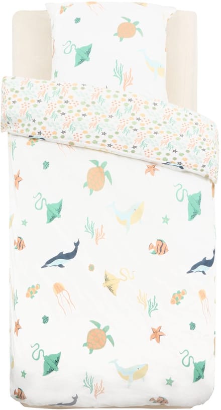 Atmosphera Kids Sea Dekbedovertrek set met 1 kussensloop 140x200cm/65x65cm