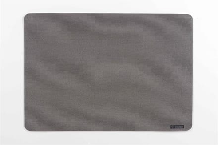 Rasteli - Placemat - polyester - grijs - B45 x L30 cm - 2 stuks