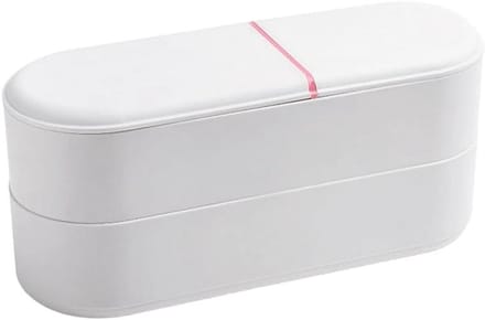 Batterij Opbergdoos - Batterijhouder Organizer - Batterijen Sorteren - Aanpasbare Compartimenten - 29 x 10.7 x 13.5 cm - Wit