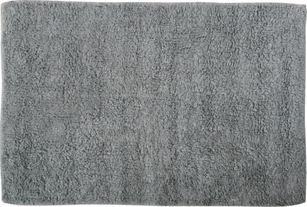 MSV Badkamerkleedje/badmat - voor op de vloer - grijs - 45 x 70 cm - polyester/katoen