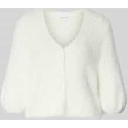 Regular Fit bolero van kunstbont in halfmouw-design