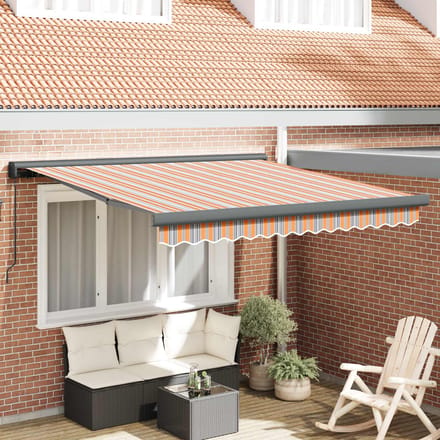 vidaXL - Uitschuifbare - luifel - Meerkleurig - 300 - x - 250 - cm