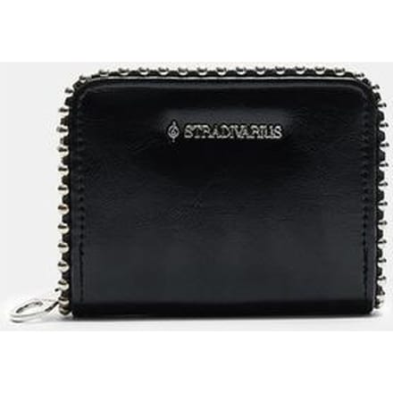 Stradivarius Compacte kaarthouder met kralendetails  Zwart OS