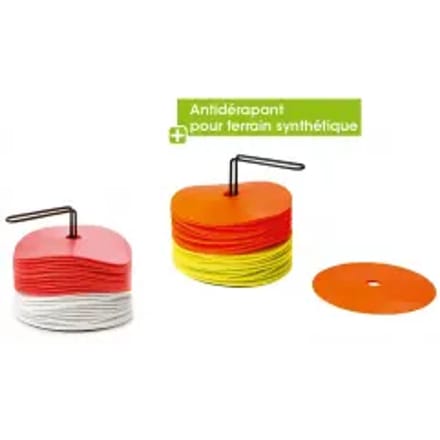 Kit van 24 schijven met houder