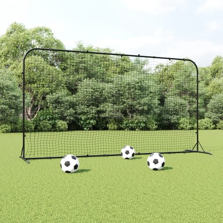 vidaXL - Voetbal - rebounder - 366x90x183 - cm - HDPE - zwart