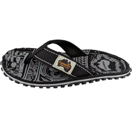 Gumbies Teenslippers | Unisex | Midnight Black | Zwart / Grijs | Maat 36