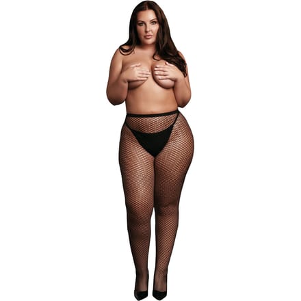 Visnet Panty met elastische tailleband - Plus Size