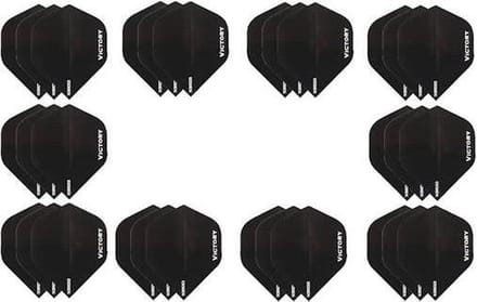 10 sets (30 stuks) Super Sterke Zwarte Poly XS100 - flights - dartflights - Cadeau