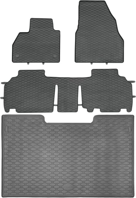 Max-Dywanik Rigum & Geyer - Renault Kangoo II VAN - Rubber Matset - Zwarter - 5-persoons