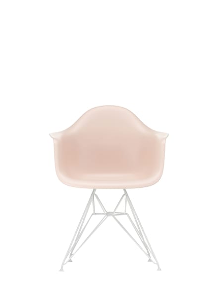 Vitra DAR Eames Plastic Armchair - zachtroze RE - wit