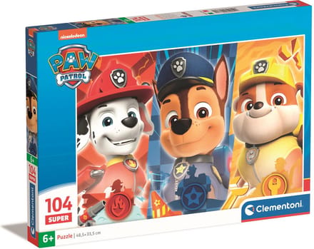 Clementoni - Puzzel - 104 Stukjes - Paw Patrol - Kinderpuzzel - Vanaf 5 Jaar