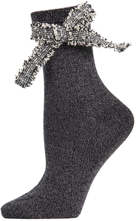 MeMoi Glitter Dream Strik Enkelsokken Dames Modieuze Glitter Sokken 1 Paar