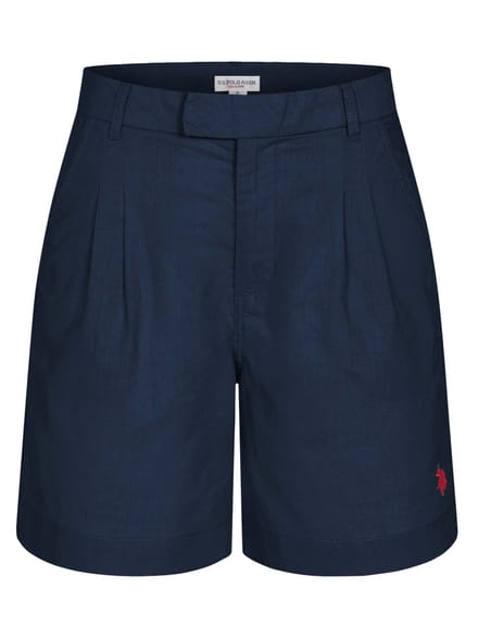 U.S. Polo Assn. dames linnen shorts van linnen-katoenmix