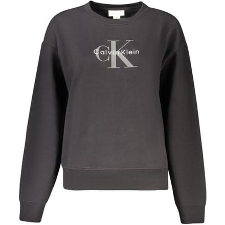 Calvin Klein Zwarte Katoenen Dames Sweatshirt