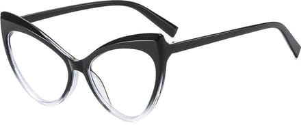 Cat's Eye Blue Light Blocking Bril - Retro Dames Blue Light Bril TV Game Frame - Zwart Gradiënt