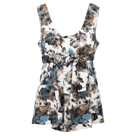 Marni top met bloemenprint en riem - jaren 2010