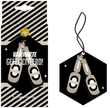 The Big Gifts Autogeurhanger - Van harte gefeliciteerd