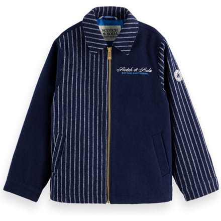 Scotch & Soda Boy In-between Coach Zip Jacket Navy Größe: 6 | Jacken Outlet | kids | Blau