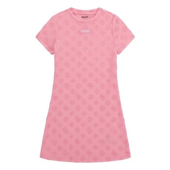 Guess Girls Logo Jurk Pink - Maat 128
