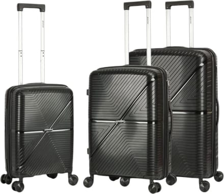 Madisson - kofferset - 3 stuks - Reiskoffer met 4 wielen - zwart