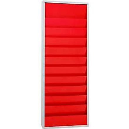 Werkplaatsplanner Eichner 9019-00202, 2 kolommen, voor 20 documenten, rood