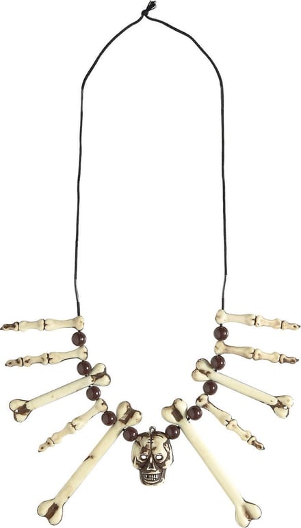 Ketting met botten en schedels