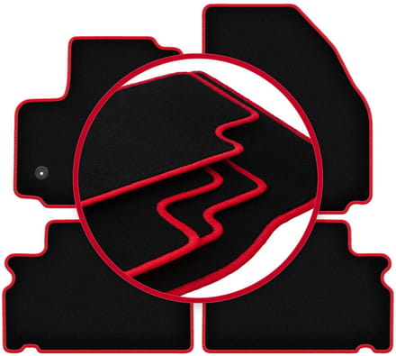 CARLUX-RED automatten voor: Ford S-MAX MK1 minivan (2012-2015)