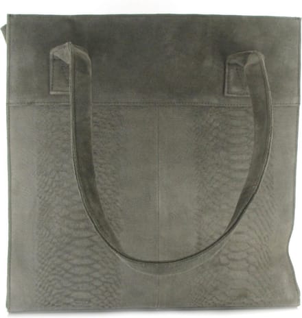 DSTRCT Portland Road Leren Shopper M - Grijs