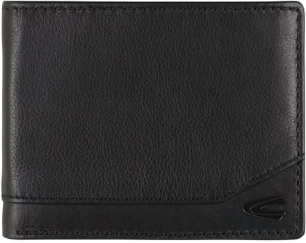camel active Leren Portemonnee Stone Jeans Wallet Black Zwart