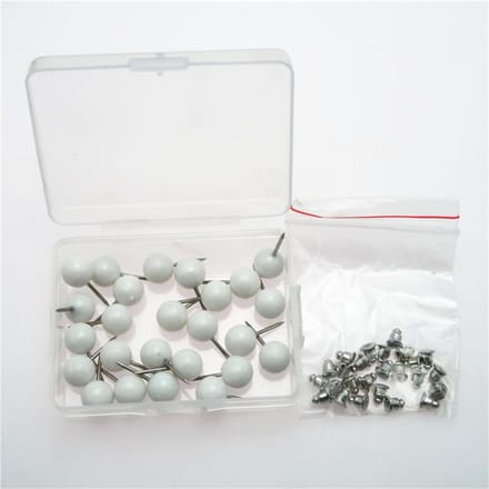 Épingles à tête Perle Aiguilles de positionnement DIY Cadre de sac à main Outil d'artisanat de couture (# 2) blanc