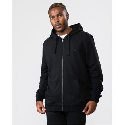 Lyle &amp; Scott Tonal Eagle Jet Black Hoodie Met Rits