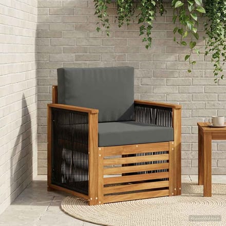 vidaXL - Buiten - Midden - Sofa - Naturel