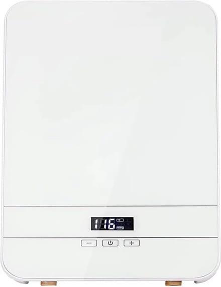 Directe Waterverwarmer - Tankloos Apparaat - Direct Warm Water - Start met Lage Druk - 6.5 Kilowatt Vermogen - Wit