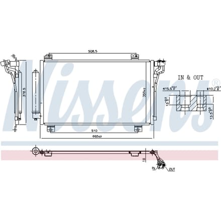 Condensator, airconditioning NISSENS 941246