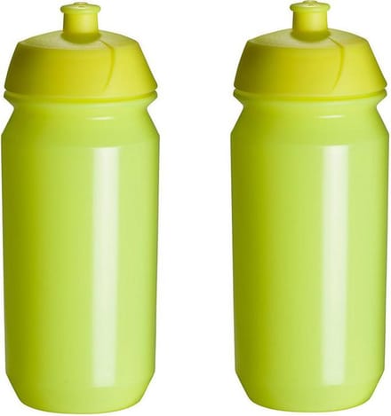 2 x Tacx Shiva Bidon - 500 ml - Fluo Geel - Drinkbus