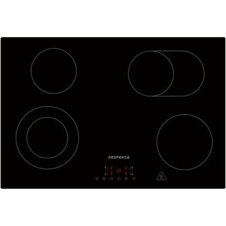 RESPEKTA Keramische kookplaat - randloos - touchbediening (Breedte: 77 cm, Zwart)