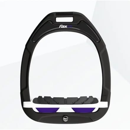 Ingelijnde Grip Zwart/Wit/Paarse Steigriem Flex-On Green Composite