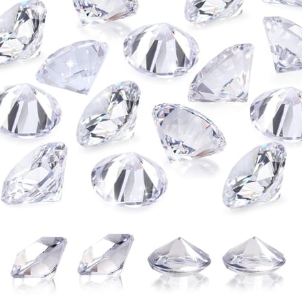 Dailygoods- Decoratieve Diamanten Groot - 40 mm - Transparant - 10
